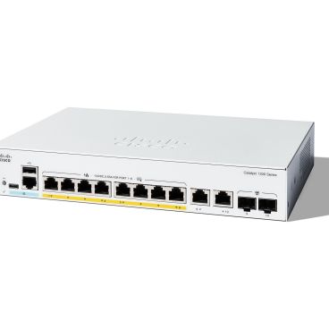 Cisco C1300-8P-E-2G Catalyst 1300 con 8x GE PoE+ (67W) y 2x Gigabit copper/SFP combo