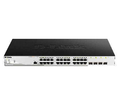 D-Link DGS-1210-28P/ME DGS-1210-28P/ME/E 24-Port 10/100/1000BASE-T PoE + 4 SFP Ports Managed Metro Ethernet Switch - 24 x 10/100