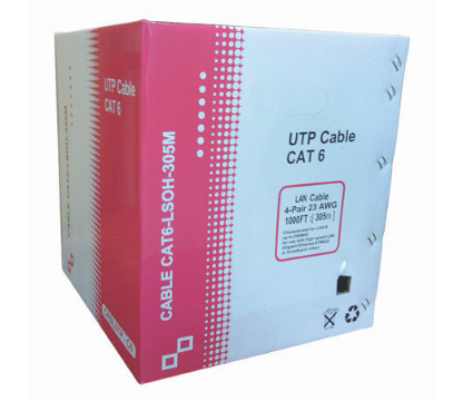 eRize ERZNC-U6CCALZ-305 Cable de Red UTP CAT6 LSZH Económico Blanco, CPR DCA (305M. EN CAJA)