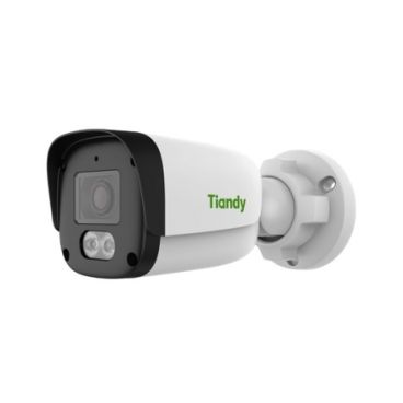 Tiandy TC-C34QN 2GNA-28  - Cámara IP Formato Bullet, Resistente a Intemperie, Resolución 4MP 25/30fps (2560×1440px), Lente Fija (2.8mm), Visión Nocturna IR 30m, Alimentación Sólo PoE (no incl.)