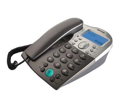 Yealink USB-P4K Telefono VoIP USB de sobremesa con pantalla lcd y compatible con Skype, VoipBuster, MSN Messenger, Yahoo! Messen